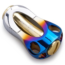 HEIGHTEN 0.9 inch (22 mm) Reel Handle Knob 0.3 oz (8.8 g) for Shimano Daiwa Universal (Shimano Type A) (Daiwa Type S) Aurora Series (Gold) (563)