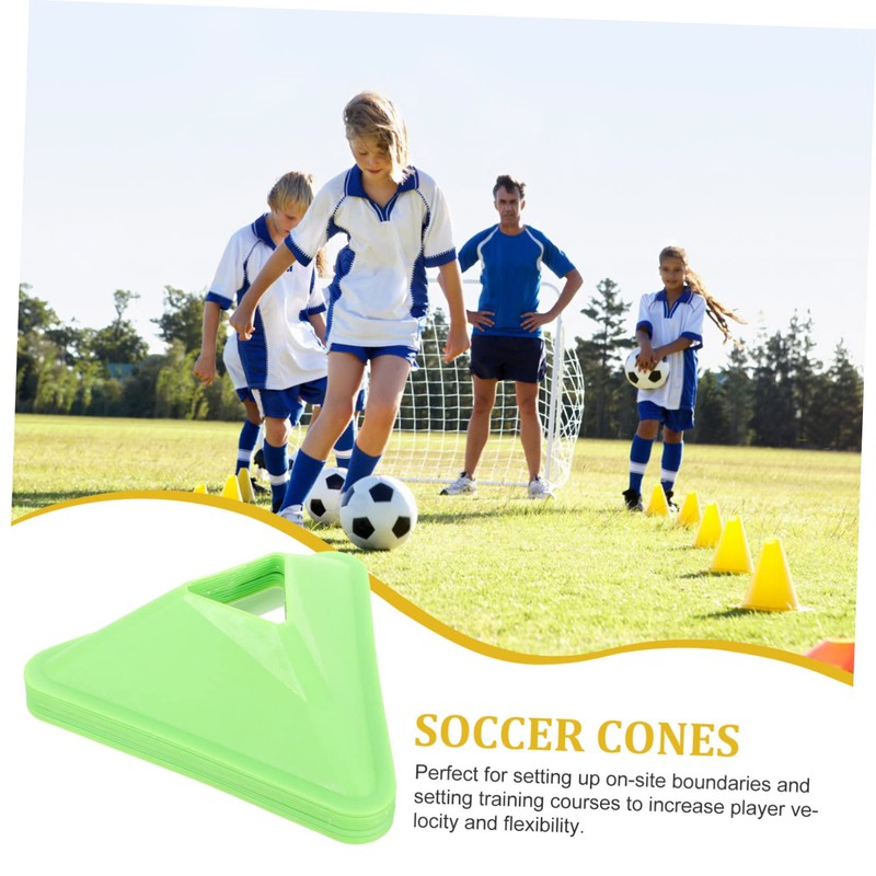 Kisangel 12pcs Multi-Function Soccer Training Cones Pe Agility Markers for