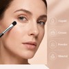 12 Pcs Flat Makeup Brushes Small Concealer Brush Tools Black