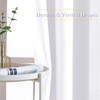 NICETOWN White Short Window Curtains for Windows 50 inch Long