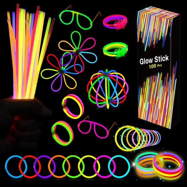 Glow Sticks - Glow sticks bulk party pack - 8"