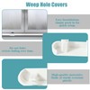Pack of 40 Window Slot Caps, Drain Hole Covers, Water
