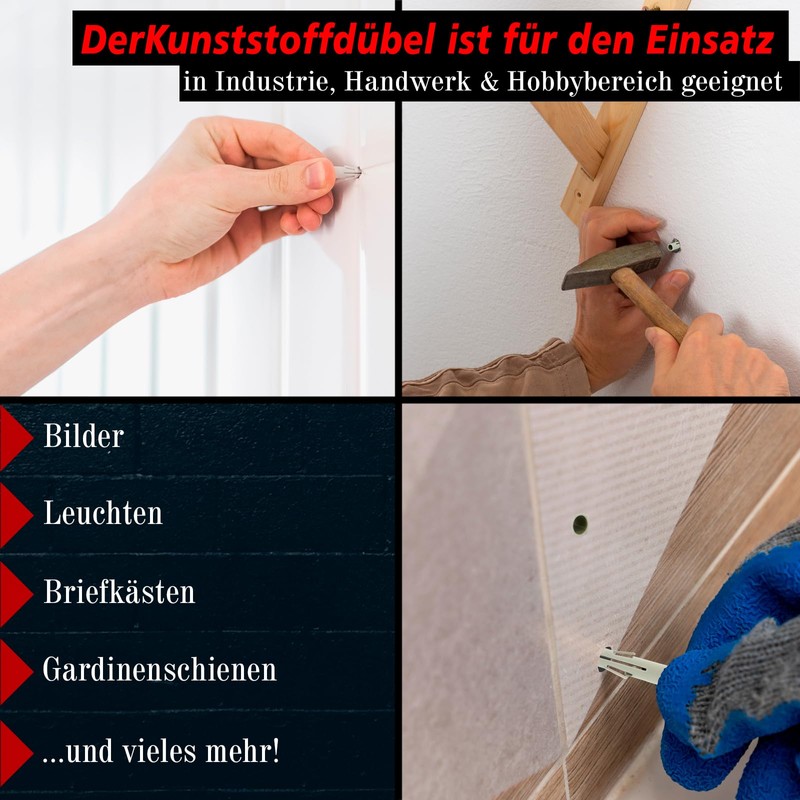 PRIOstahl Expansion dowels nylon dowels all-purpose dowels screw dowels professional