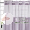 Gibelle No Hook Waffle Weave Shower Curtain with Snap-in Fabric