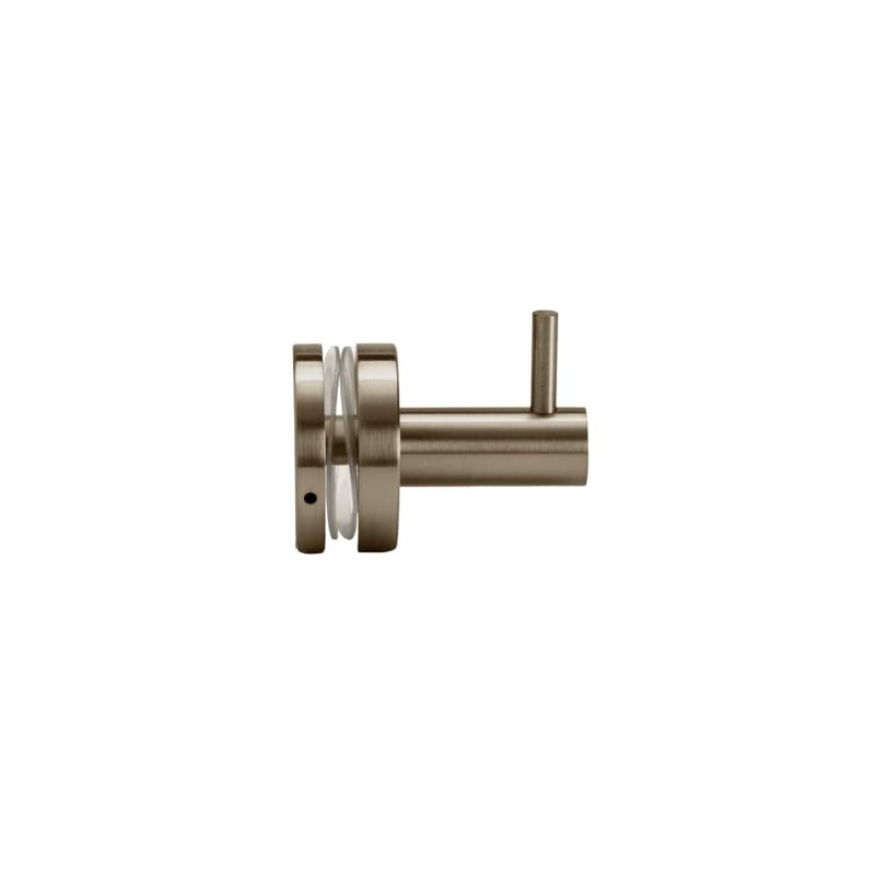FHC PRH1BBRZ Peg Robe/Towel Hook for 3/8" and 1/2" Glass