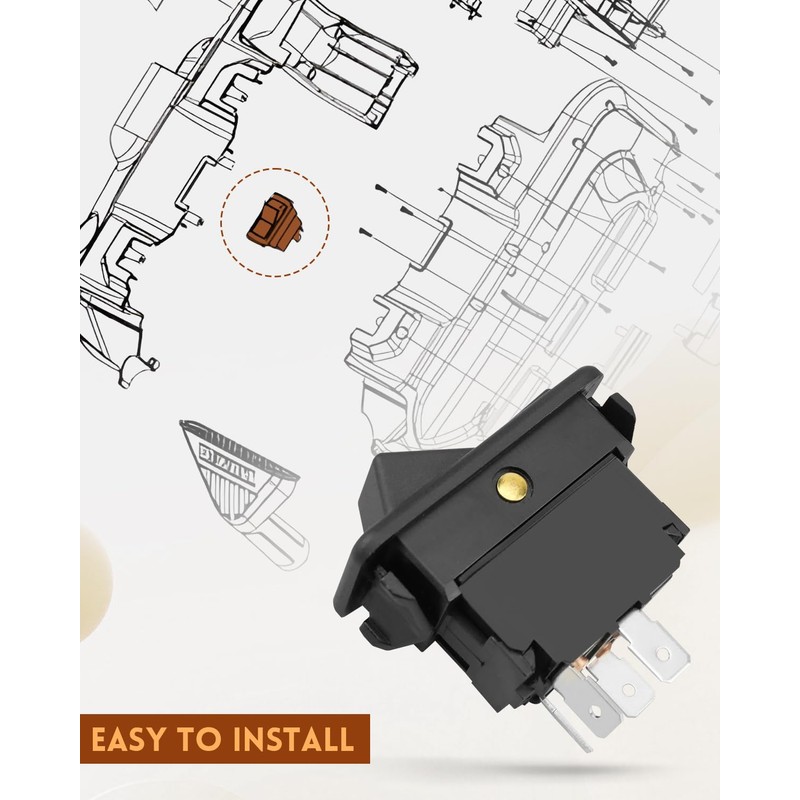 ULXIOM 5140058-09 Vacuum Power Switch Replacement for DeWalt DCV581H DC020