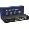 6 Port 10G Ethernet Switch Unmanaged, 4 x 2.5G Base-T