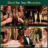100 Pack Plastic Champagne Flutes,Champagne Glasses Disposable