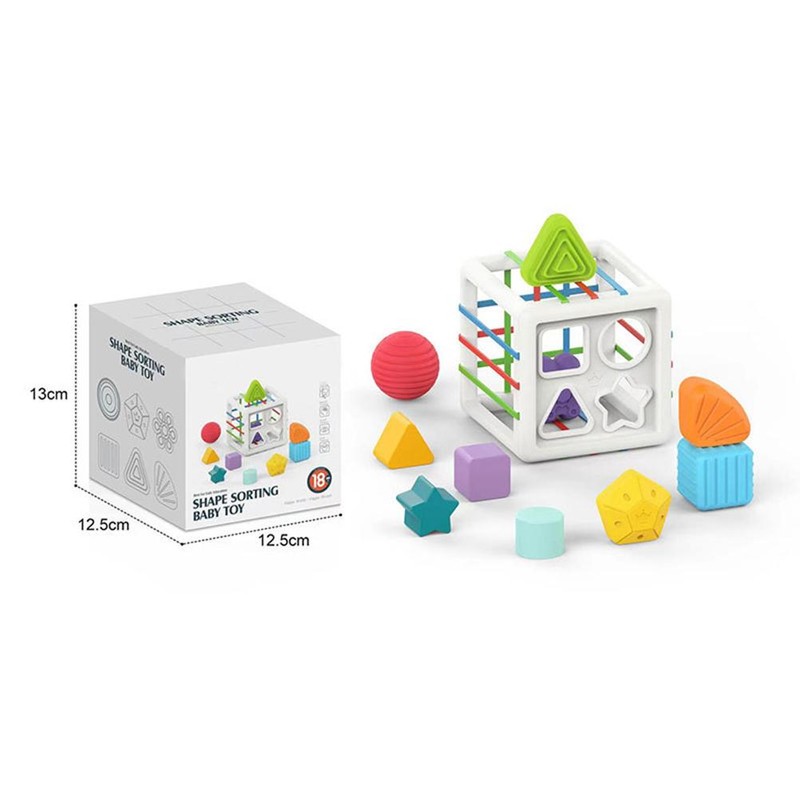 Baby Shape Sorting Toy Sorting Baby Toy with Elastic Bands