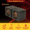 Q Power 12 Inch Dual Subwoofer Box, High-Performance Vented Speaker