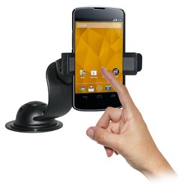 Amzer AMZ95401 Car Mount and Case System for LG Nexus 4 E960, Google Nexus 4 E960, Car Mounts, Black