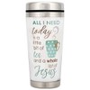 Dicksons Little Bit of Tea Whole Lot of Jesus 16 Ounce Stainless Steel Travel Tumbler Mug