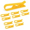 AUEAR, 10 Pack Yellow Plastic Garbage Bin Clip Non-Slip Clips