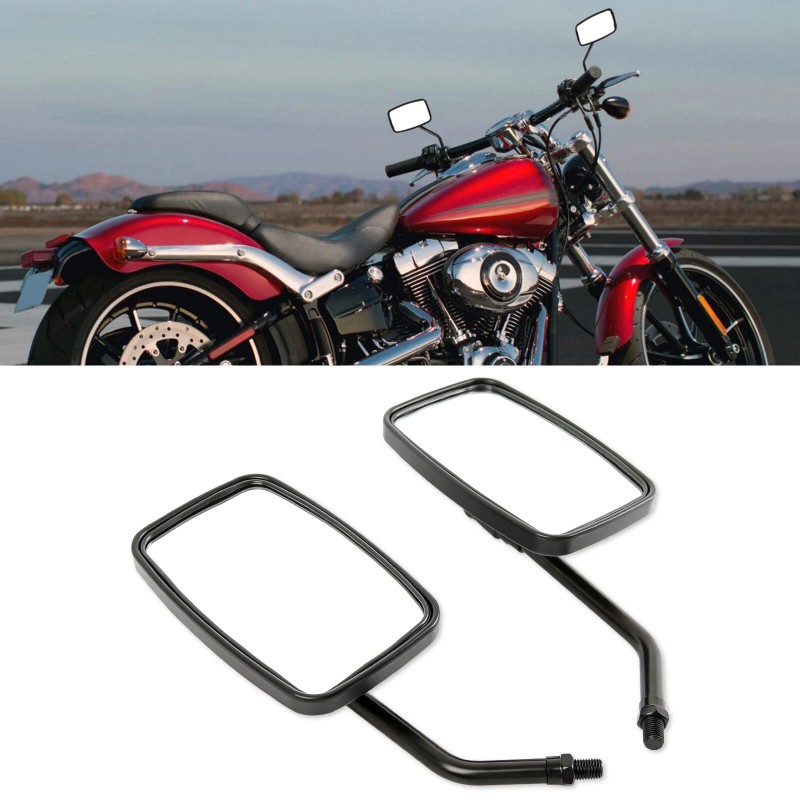 Dreamizer 10mm Motorcycle Rectangle Mirrors For Kawasaki Vulcan VN 500