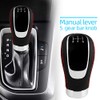 Semoss Gear Knob 5 Speed Universal Leather Gear Knobs with