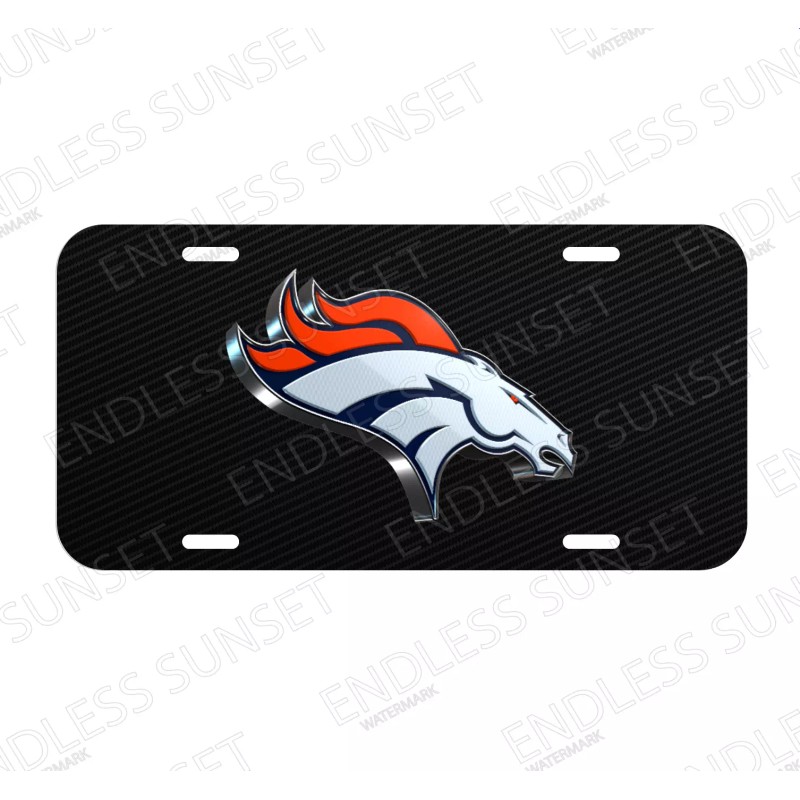 Amel For Denver Broncos Fans Football Sports USA License Plate