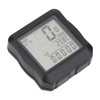 Multi Function Waterproof Bicycle Odometer Bike Computer(Black Shell Blue Backlight)