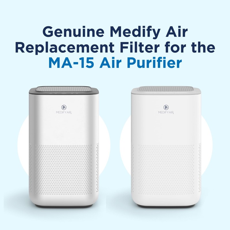 Medify MA-15 Set Genuine Replacement Filter for Allergens, Smoke, Wildfires,