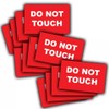 15-Pack - Do Not Touch Safety Vinyl Sign Stickers -