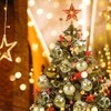 Kesote 24 Bolas Doradas de Navidad Bolas Plásticas Adornos Colgantes