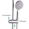 Shower Rail Set Handheld Shower Head Adjustable Slide Bar with