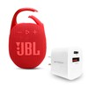 JBL Clip 5 Bundle with Wall Charger - Red