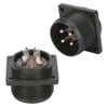 Aviation Socket 4 Pin 2.2KW‑5.5KW Alloy Equipment Plug Motors Industrial