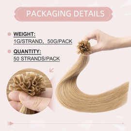 Utip human hair extensions, 1 g