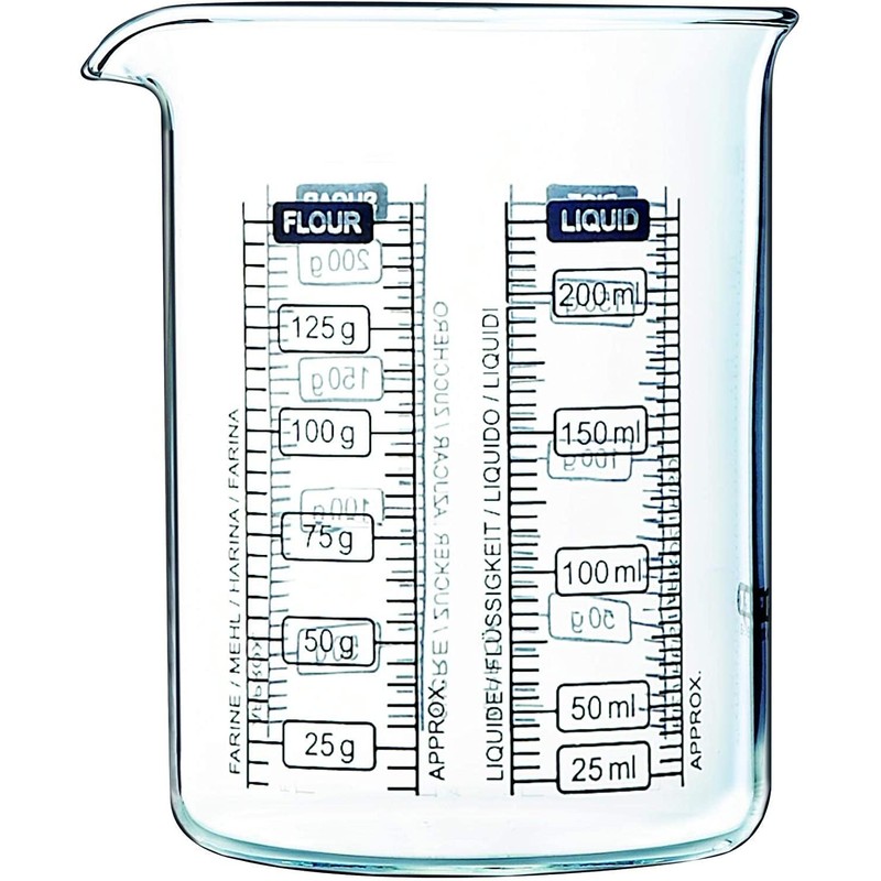 Messbecher 250ml Pyrex Glas