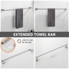 BGL Bathroom Accessory Set Brushed Nickel 4-Pieces Bathroom Towel Rack
