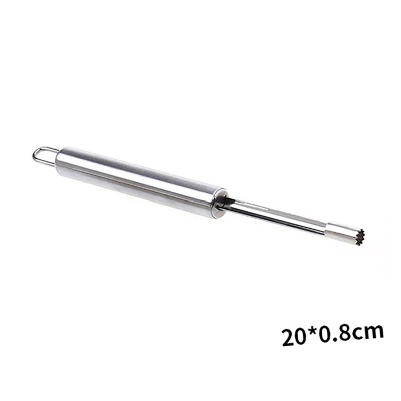 BIUDECO 3Pcs Stainless Steel Fruit Corer Portable Core Remover Tools