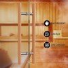 Ranbo 24" Solid Beech Wood Push Pull Door Handle, 16"