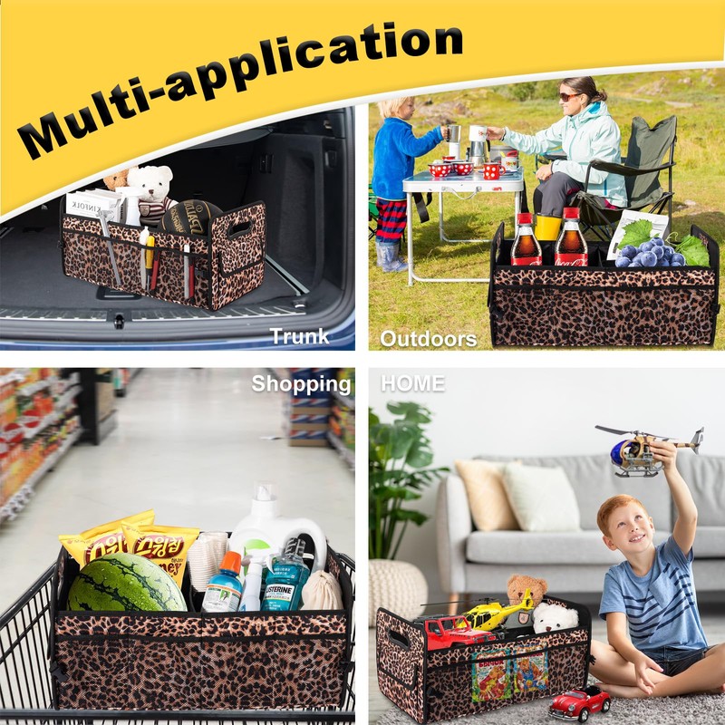 JiatuA Car Trunk Organizer, Car Organizers and Storage Collapsible Multi