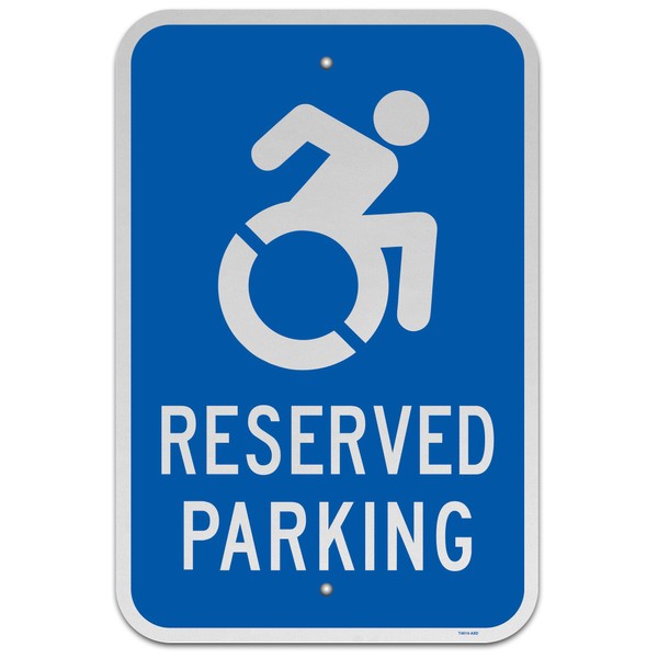 Brimar - 12" x 18" - Accessible Reserved Parking Sign