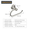 BESy Brushed Nickel Toilet Tissue Paper Holder Brushed Nickel Bathroom
