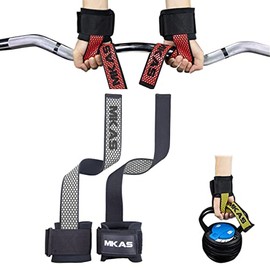 RUGNADOO Straps para Gym, MuñEqueras Gym Mujer Y Hombres, Agarre Ajustable, Maximiza Tu Agarre En Barras Y Mancuernas, para Gym Levantamiento De Pesas, Culturismo, Entrenamiento