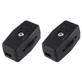 AXLIZER 2PCS Inline Rotary Cord Switch Replacement Gear Rotary Switch Direct Plug-in Light Wire Switch for 18/2 SPT-2 Lamp Cord