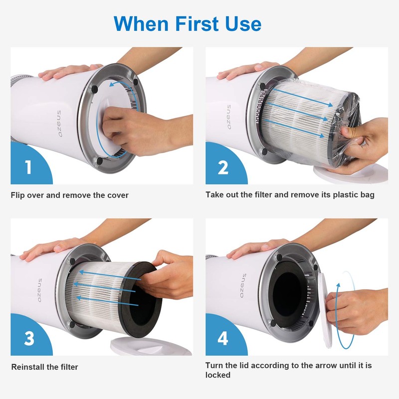 Azeus Air Purifier Replacement Filter