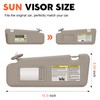 Beige Driver Left Side Sun Visor Replacement Compatible with 2008