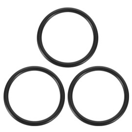 Milisten O Ring Silicone Gasket 3pcs Crystal Singing Rubber Cushion Singing Holder Pillow Brocade Ring Base Support for Buddhist Sound Nepal Black S Pillows Decor Washers