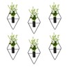 6Pcs Diamond Shape Hanging Wall Planters, Modern Geometric Wall Decor