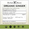 Herbal Roots Ginger Supplement | Organic Ginger Root Capsules |