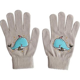 Die Geschenkewelt 49801 Magic Glove with Whale, Cotton, One Size, Grey