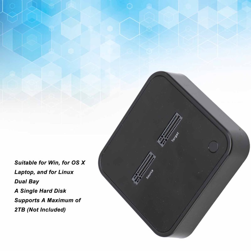 M.2 NVMe Duplicator Dual Bay 10Gbps Offline Clone USB C