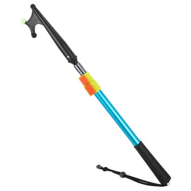 SANLIKE Telescopic Boat Hook for Docking Extension Pole Hook with Luminous Bead Boat Hook Aluminum Sturdy Lightweight and Durable Threaded Pole for Docking Push-Pull Boating Accessories 2.12-4.28FT