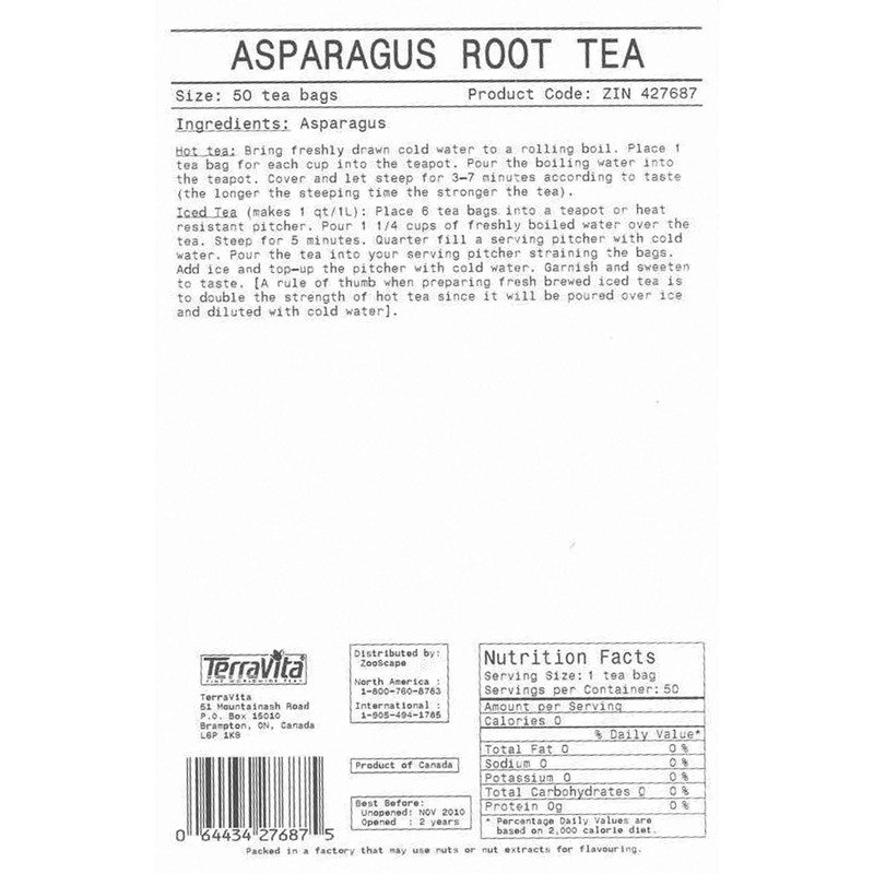 Asparagus Root Tea (50 tea bags, ZIN: 427687)