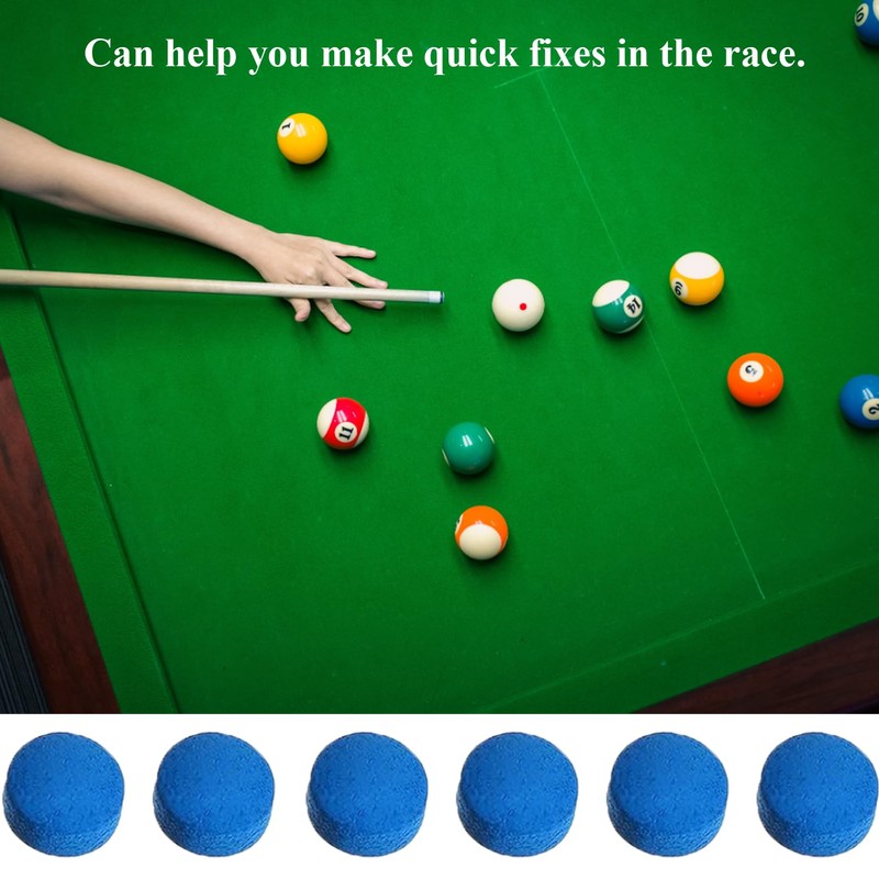 BNXF 25 Pcs 10mm Pool Tips Snooker Tips,Leather Pool Cue