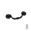 Geesatis 10 Pcs Vintage Swing Drop Bail Black Aluminum Alloy