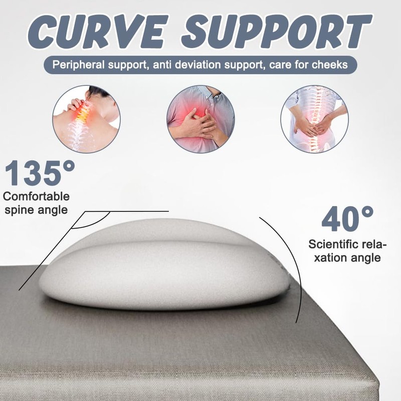 Afenau Massage Pillow Face Down, Prone Pillow Massage Headrest for