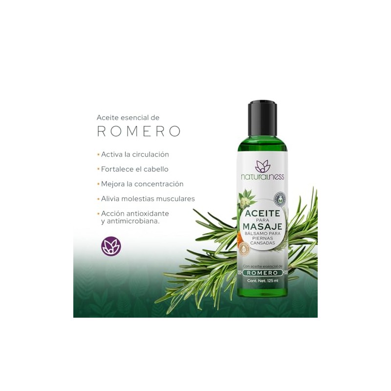 Naturalness Bálsamo Corporal para Masaje Terapéutico Piernas Cansadas 125 ml